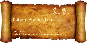 Kühne Vendelina névjegykártya