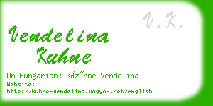 vendelina kuhne business card